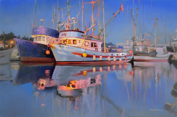 Night At The Harbour 24" x 16"